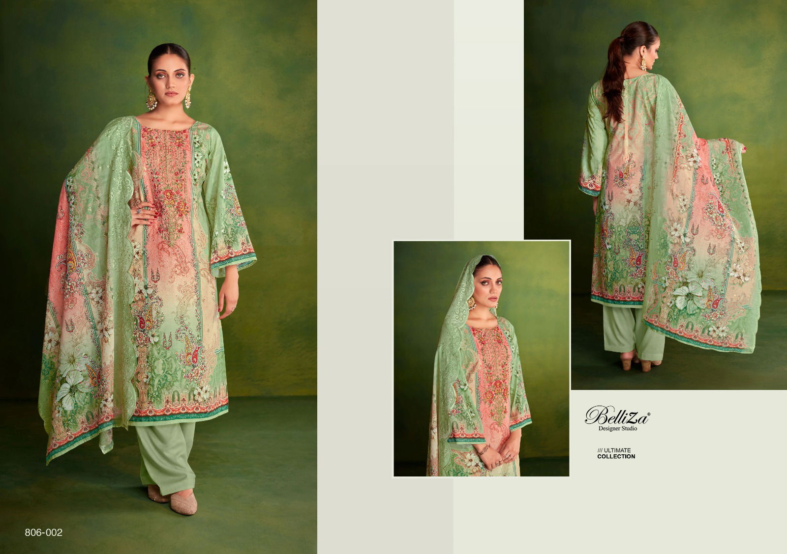 Belliza Mehfuza Printed Cotton Dress Material Catalog
